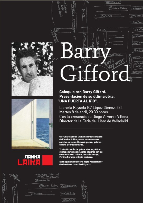Coloquio con Barry Gifford en librería Rayuela