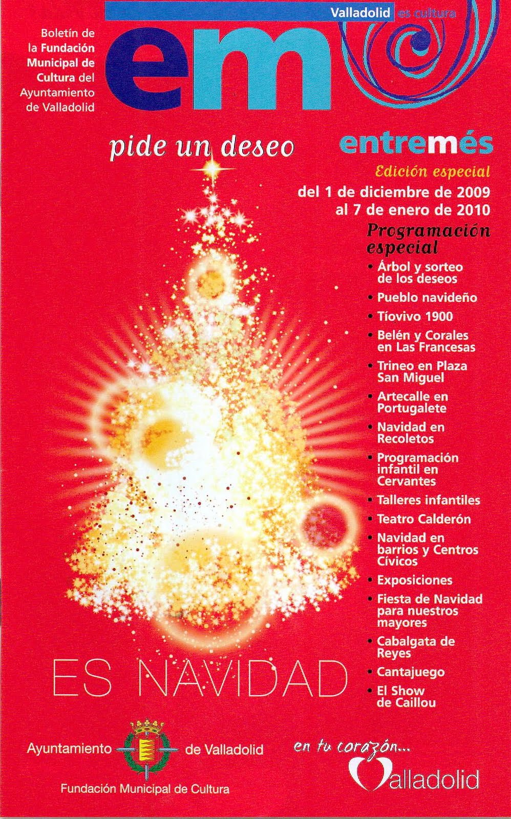 Programación Navidad Ayuntamiento Valladolid