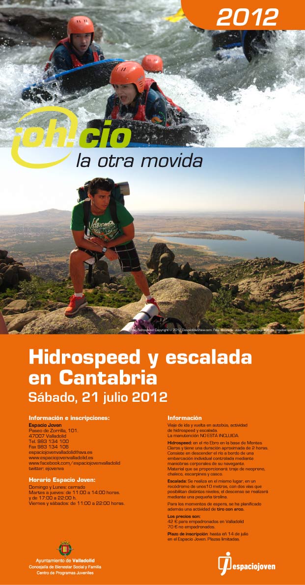 ¡Oh!cio: Hidrospeed y escalada en Cantabria