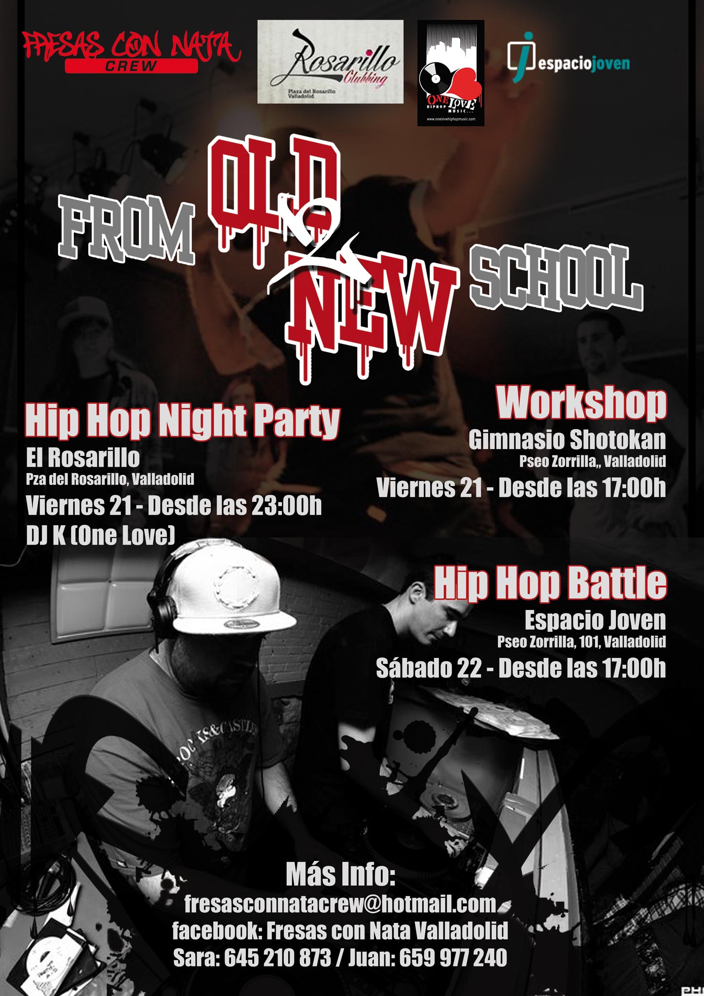 From Old 2 New School: workshop + battle + party