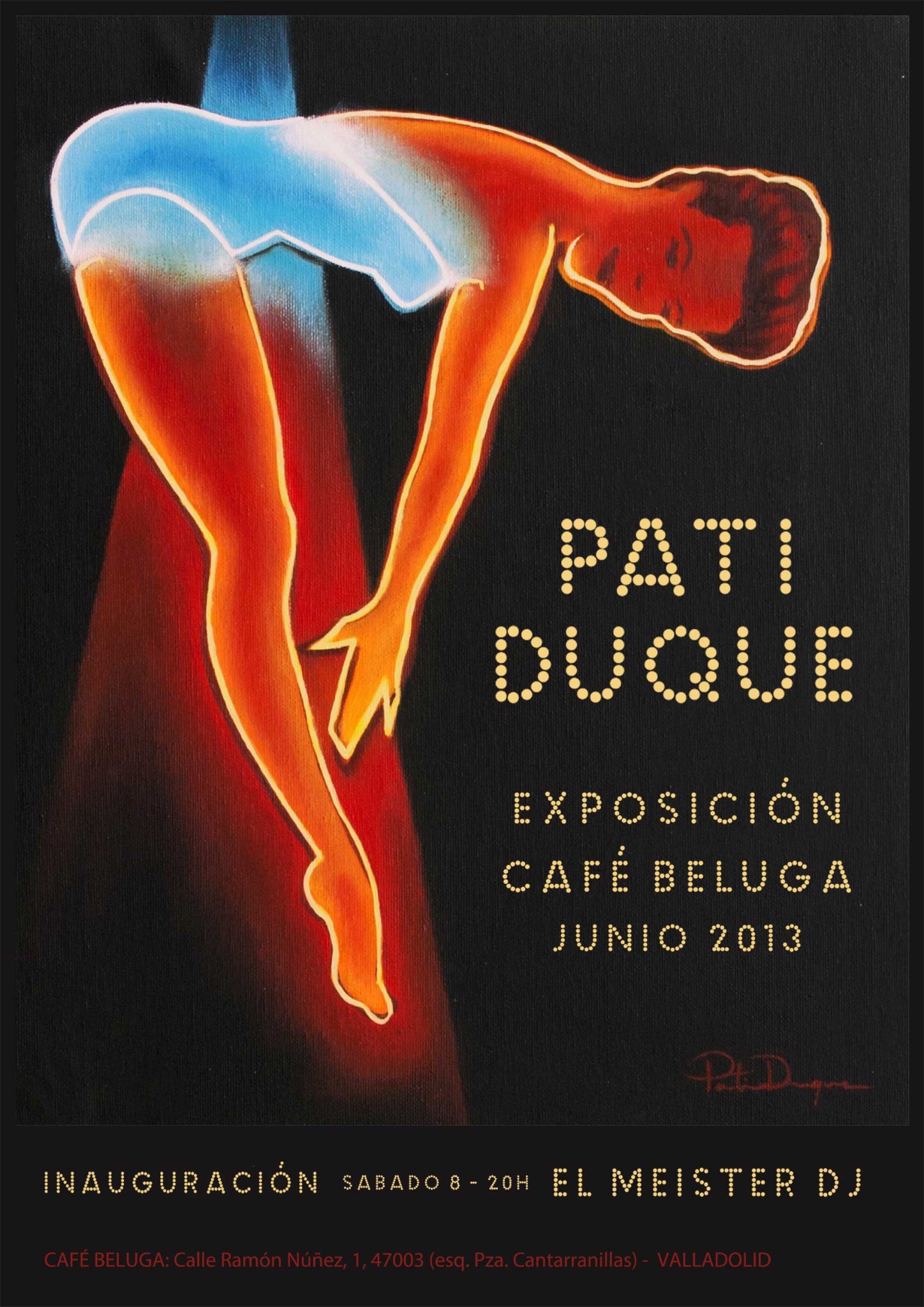 Exposición de Pati Duque (pintura al oleo) en el Café Beluga