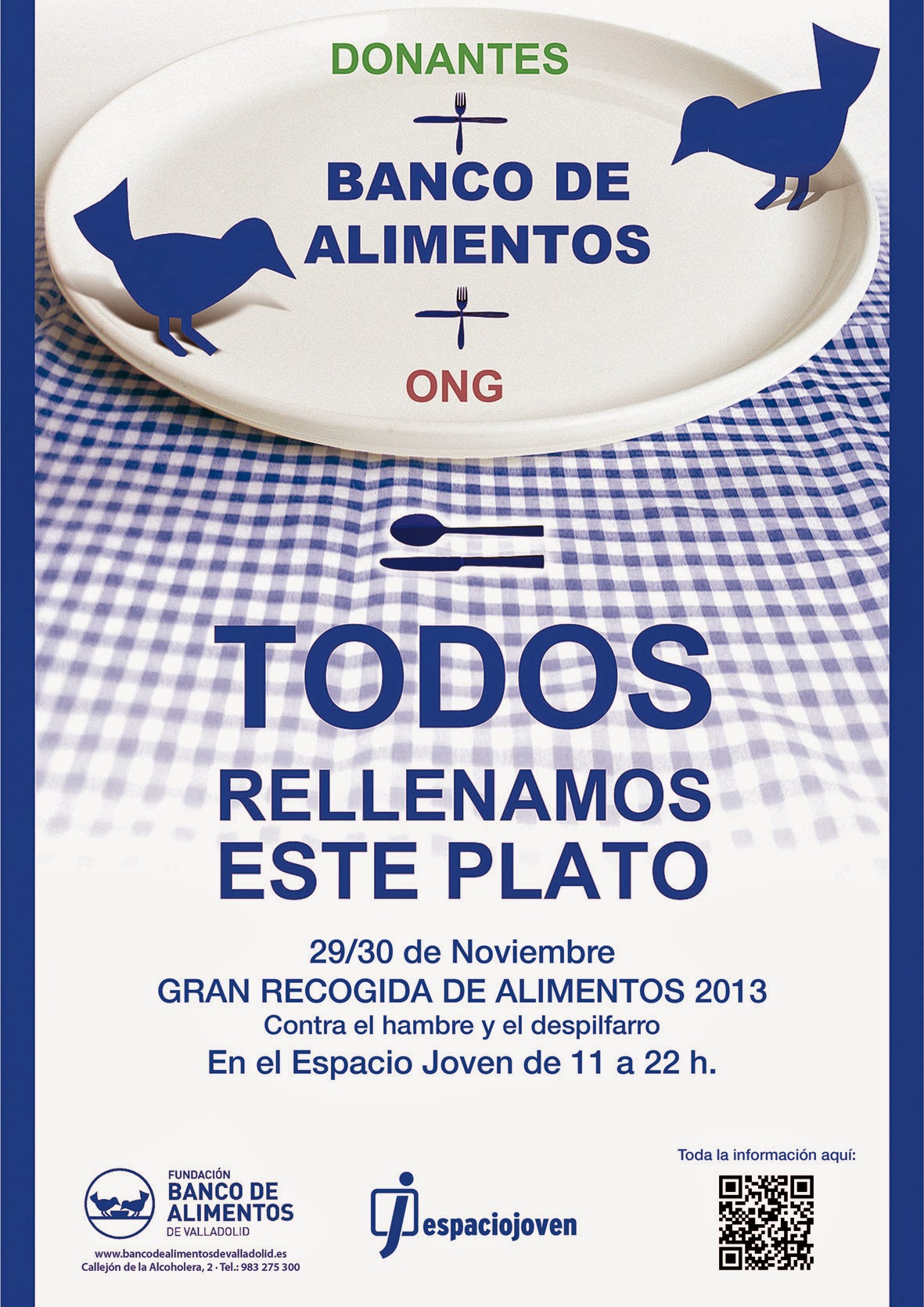 Participa en la Gran Recogida de Alimentos en Valladolid los días 29 y 30 de noviembre.