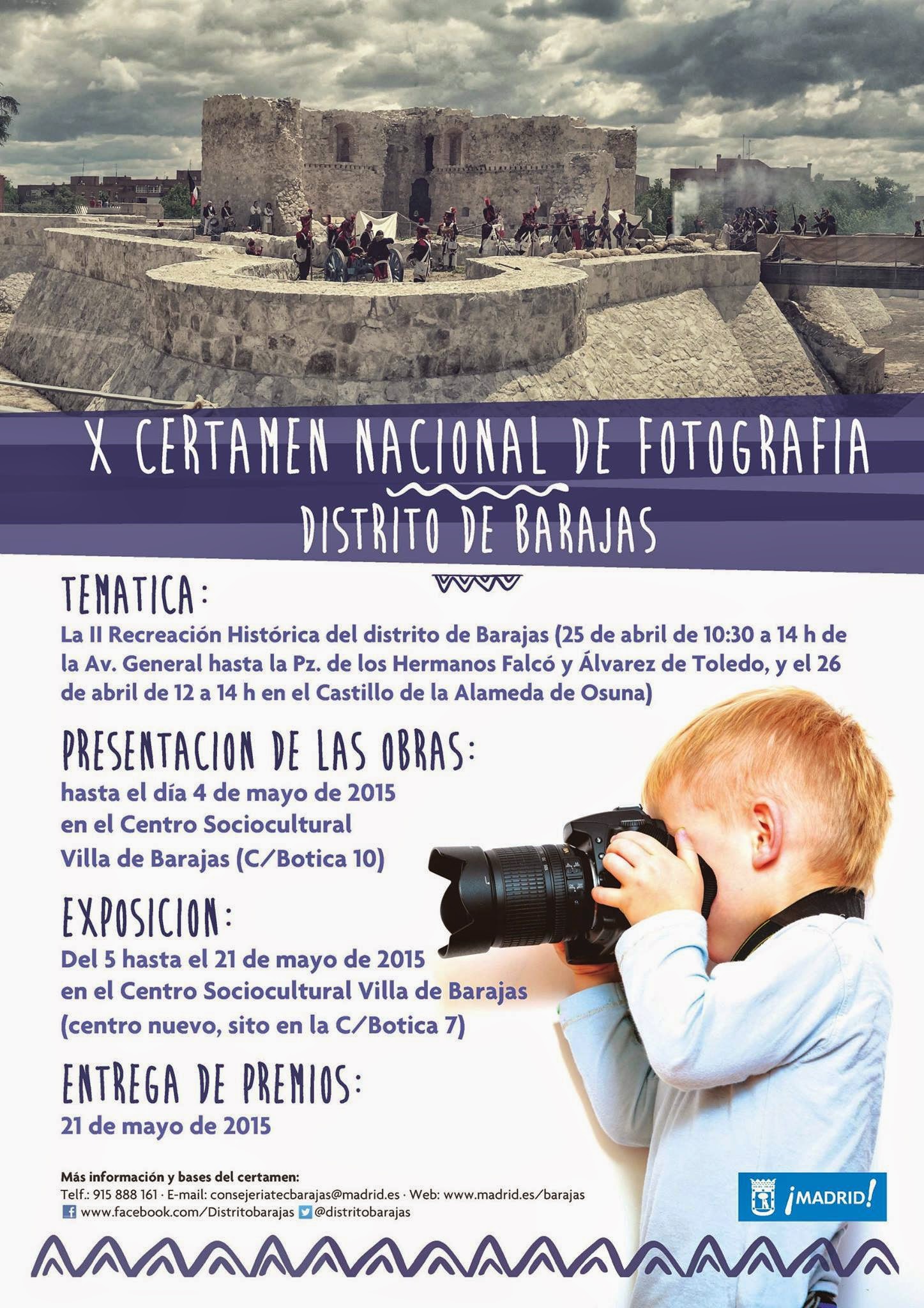 X Certamen nacional de Fotografía Distrito de Barajas