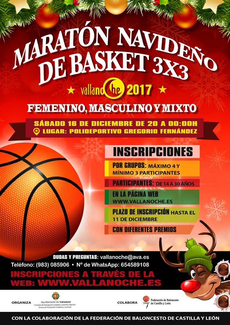 Maratón navideño de Basket 3x3 Vallanoche 2017