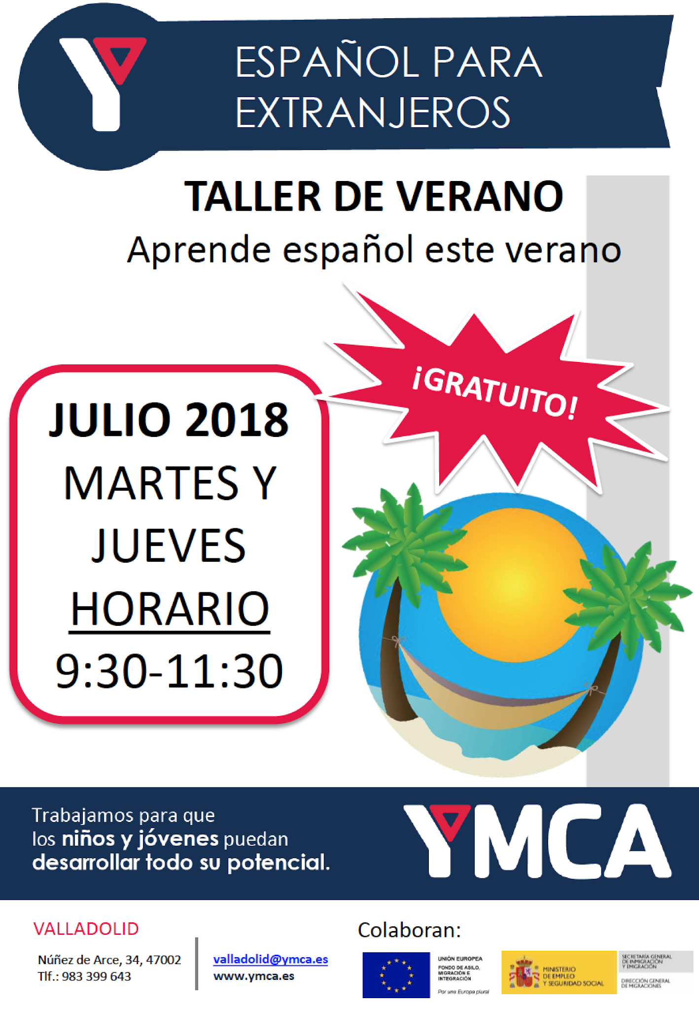 Español para extranjeros. Taller de verano de YMCA