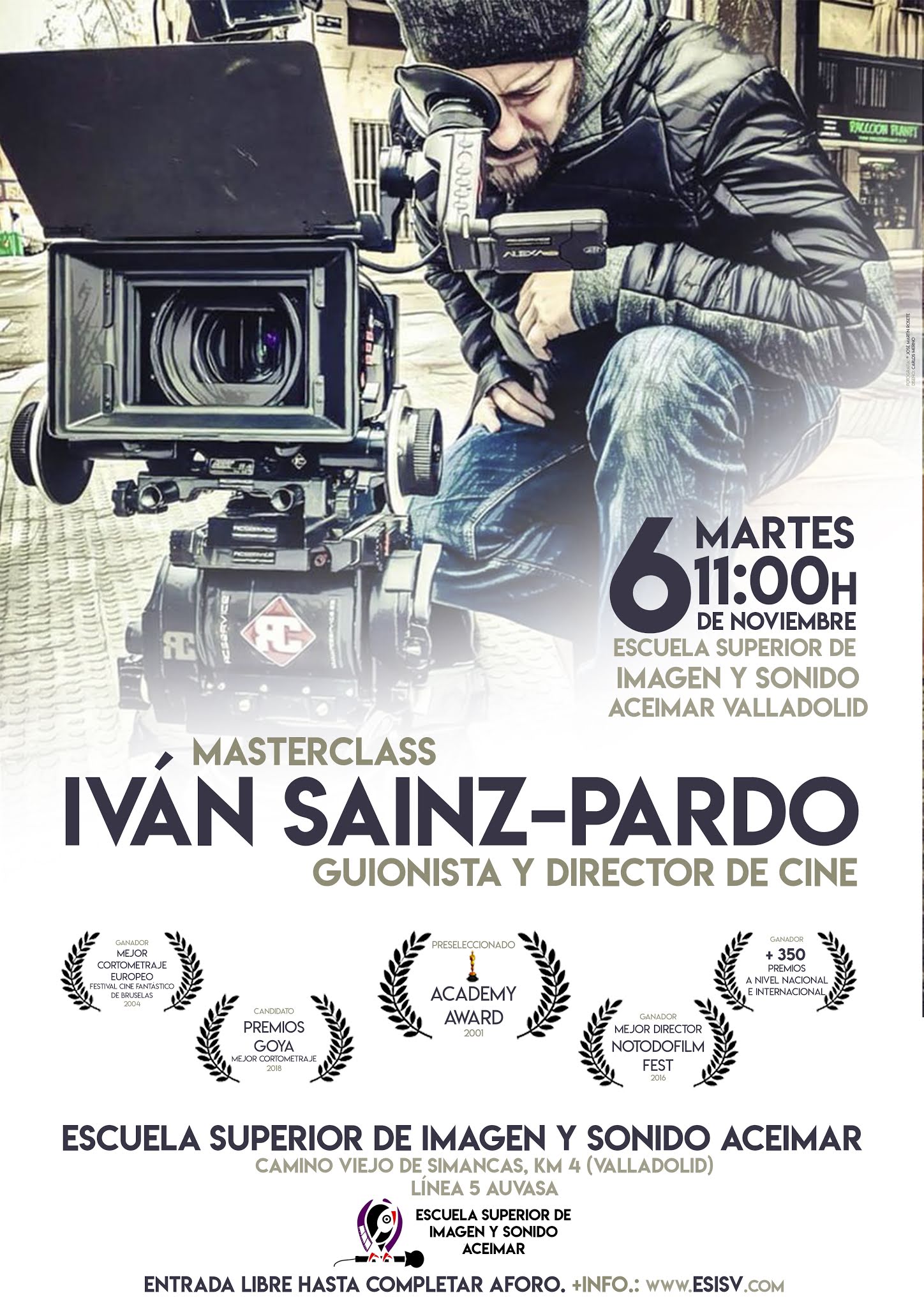 Masterclass de cine con Iván Sainz-Pardo en Aceimar