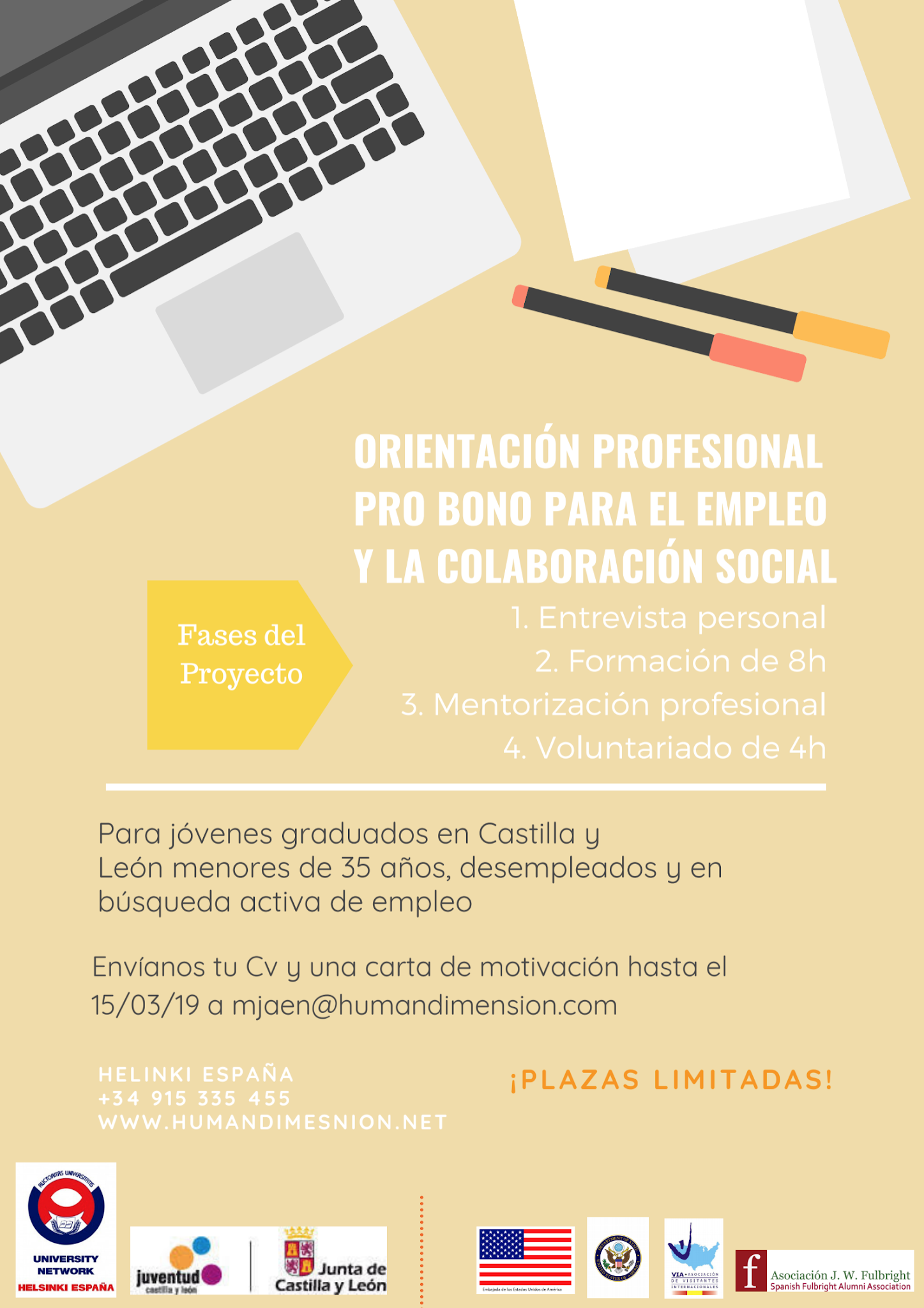 Proyecto Pro Bono Pro Juventud para la inserción laboral de las y los jóvenes castellanoleoneses