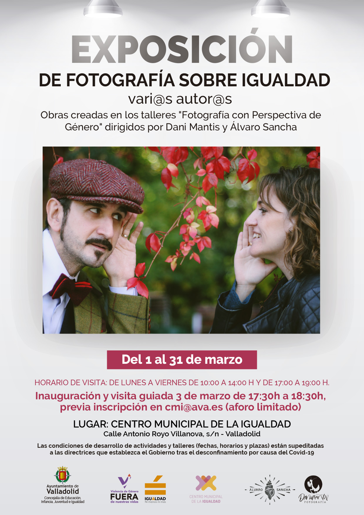 Actividades del Centro Municipal de la Igualdad de Valladolid para el mes de marzo.