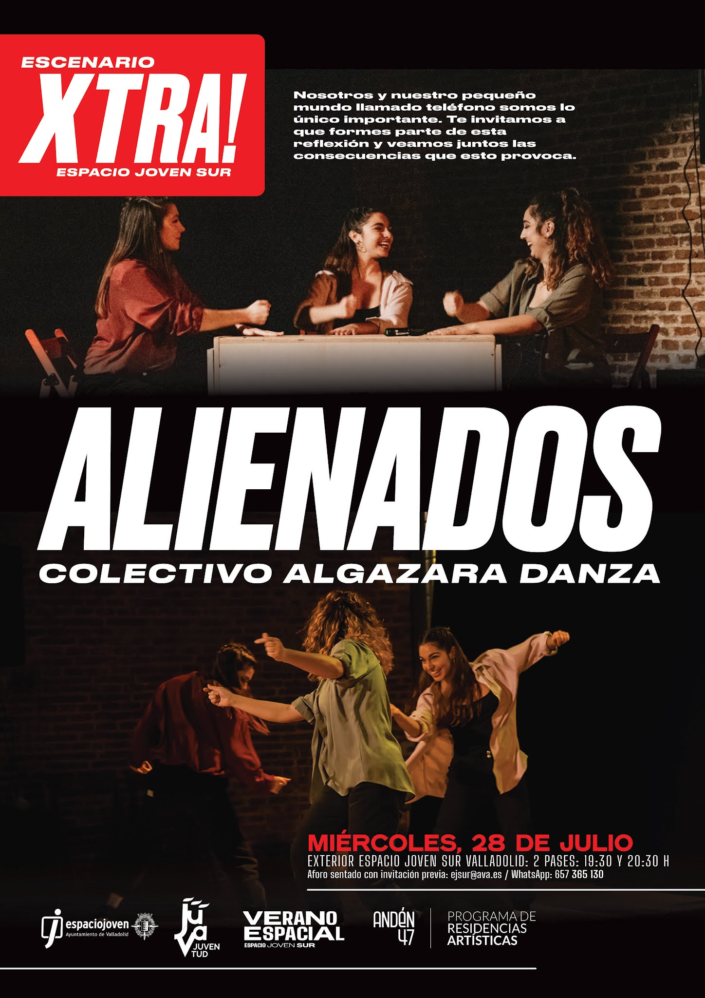Alienados. Espectáculo de danza del Colectivo Algazara. 28 julio.