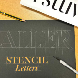 Stencil Letters: taller de diseño de letras con plantilla en el Espacio Joven Sur